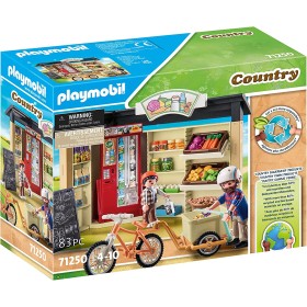 Playmobil Country 71250 Bottega agricola Prodotti Biologici aperto H24 con bici con rimorchio