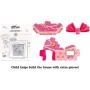 Lalaloopsy Jewel Sparkles 33cm con gatto persiano Bambola principessa con vestito rosa e scarpe