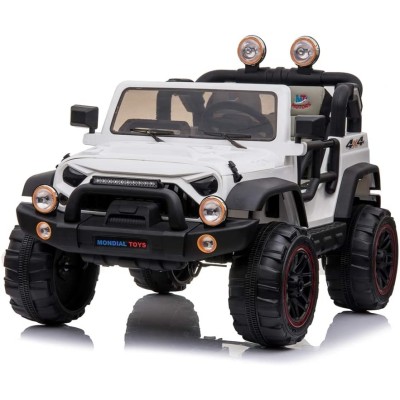 Auto Elettrica Macchina Per Bambini 2 Posti Maxi Fuoristrada 12V con Telecomando MT-018