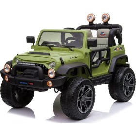 Auto Elettrica Macchina Per Bambini 2 Posti Maxi Fuoristrada 12V con Telecomando Ruote in Gomma