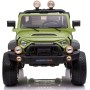 Auto Elettrica Macchina Per Bambini 2 Posti Maxi Fuoristrada 12V con Telecomando Ruote in Gomma