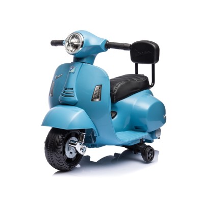 Piaggio Mini Vespa GTS Elettrica per Bambini con Sedile in Pelle Batteria 6Volt