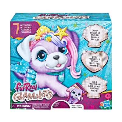 Hasbro F2601 FurReal Glamalots Mermaid Puppy, cagnolina interattiva con suoni e accessori