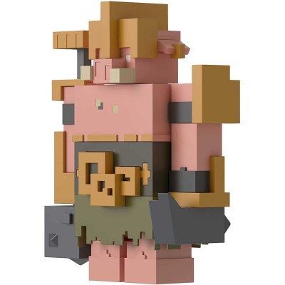 Mattel GYR77 Minecraft Guardiano del Portale con mossa di attacco e accessori