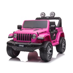 Auto Elettrica Macchina per Bambini 2 Posti Jeep Wrangler Rubicon 12V con Telecomando Tappetini in Omaggio