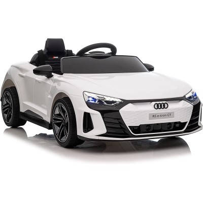 Auto Elettrica Macchina per Bambini 12V Audi RS e-Tron GT Sedile Pelle con Telecomando