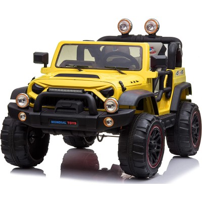 Auto Elettrica Macchina Per Bambini 2 Posti Maxi Fuoristrada 12V con Telecomando MT-018