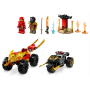Lego Ninjago 71789 Battaglia su Auto e Moto di Kai e Ras