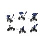Triciclo Passeggino Premium QPlay con Sedile Girevole e reclinabile 6 in 1