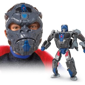 Hasbro F4650 Transformers Maschera Convertibile 2in1 Optimus Primal Ispirata al Film da 22,5 cm