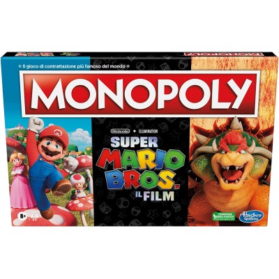 Hasbro F6818 Monopoly Super Mario Bros ispirato al film con figura di Bowser