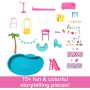 Mattel HMX10 Barbie Casa dei Sogni playset casa delle bambole con piscina, scivolo, ascensore e aree gioco