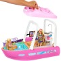 Mattel HJV37 Barbie Barca dei Sogni Playset con piscina scivolo, un delfino e 20+ accessori