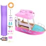 Mattel HJV37 Barbie Barca dei Sogni Playset con piscina scivolo, un delfino e 20+ accessori