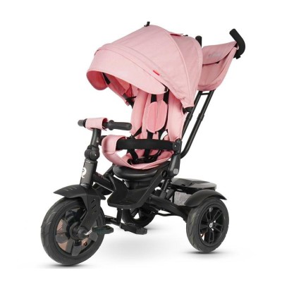 Triciclo Passeggino Premium QPlay con Sedile Girevole e reclinabile 6 in 1