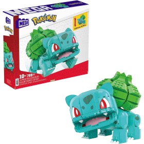 MEGA HNT96 Pokémon Bulbasaur Gigante action figure da costruire con 355 pezzi alto 18 cm