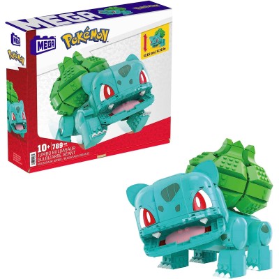 MEGA HNT96 Pokémon Bulbasaur Gigante action figure da costruire con 355 pezzi alto 18 cm