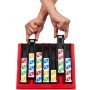 Mattel HPF82 UNO Quattro Combina l'abilità di abbinare il colore o il numero alla sfida di posizionare quattro tessere in fila