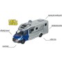 Simba 213773000 Majorette Hymer B-Class Camper con luci e suoni
