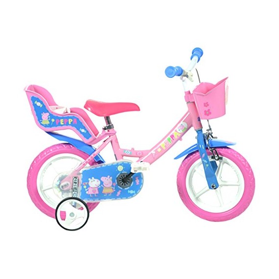 Bicicletta 12" Peppa Pig Rosa Dino Bikes 124rl-pig