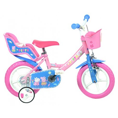 Bicicletta 12" Peppa Pig Rosa Dino Bikes 124rl-pig