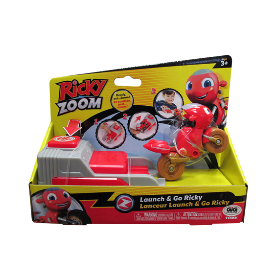 ricky zoom veicoli con lanciatore ass.rcy 05000