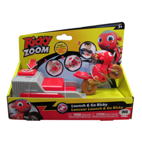 ricky zoom veicoli con lanciatore ass.rcy 05000