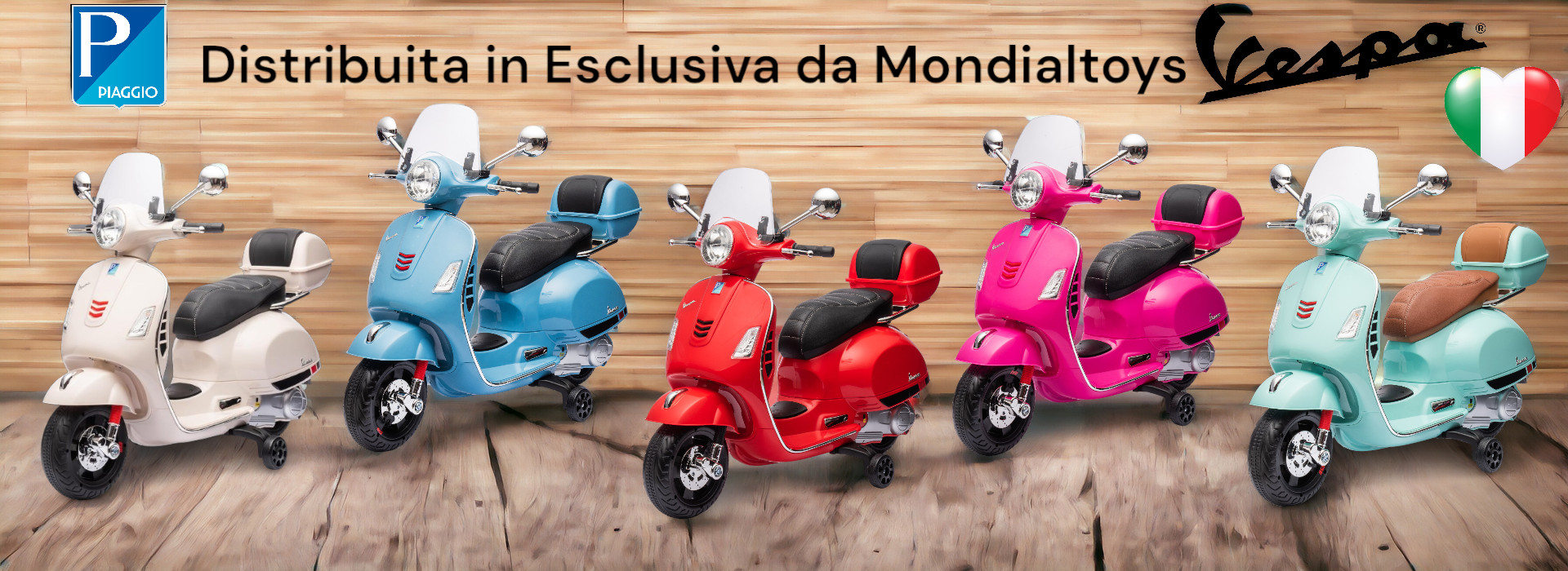 Vespa GTS Super Piaggio 12V  Elettrica Scooter per Bambini 